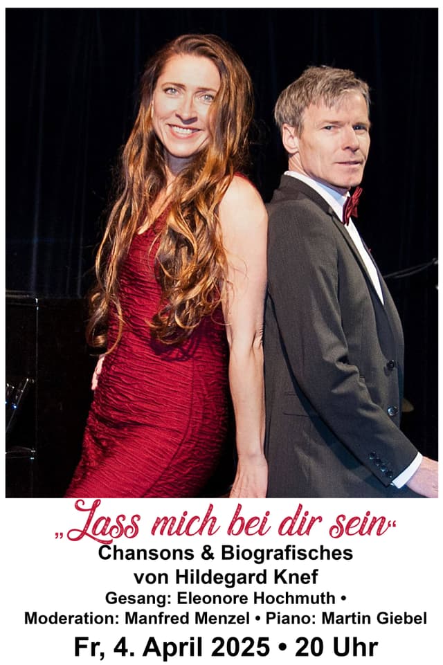 „LASS MICH BEI DIR SEIN“ – CHANSONS & BIOGRAFISCHES VON HILDEGARD KNEF Poster